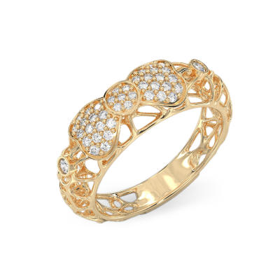Bow Yellow Gold Ring