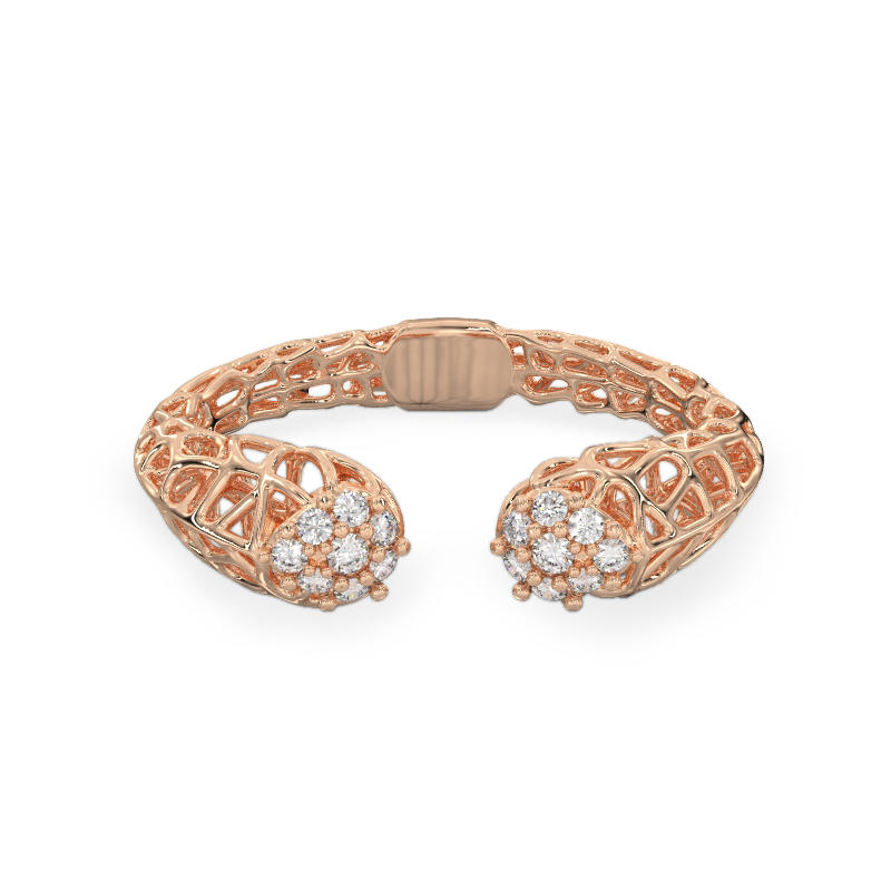 Acropora Coral Ring From Rose Gold2