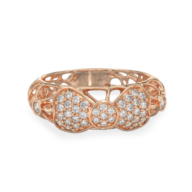 Bow Rose Gold Ring2
