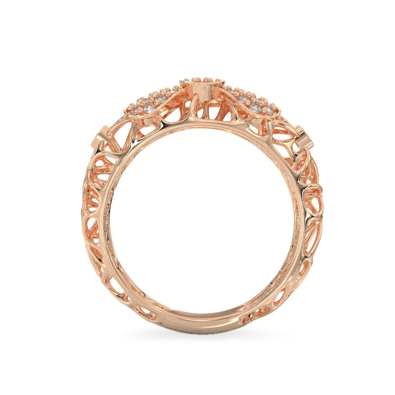 Bow Rose Gold Ring3