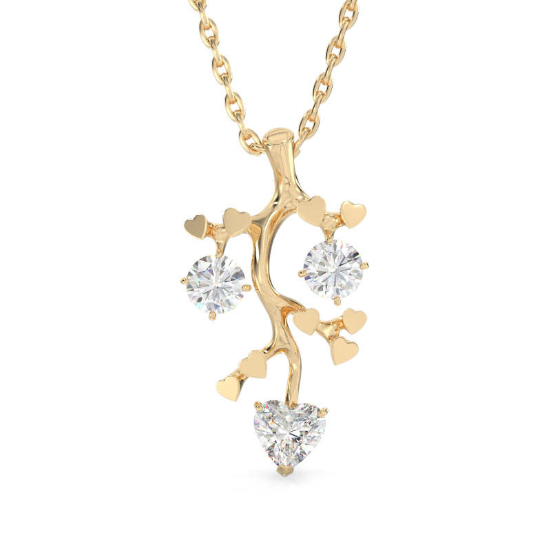 Branch Pendant from Yellow Gold