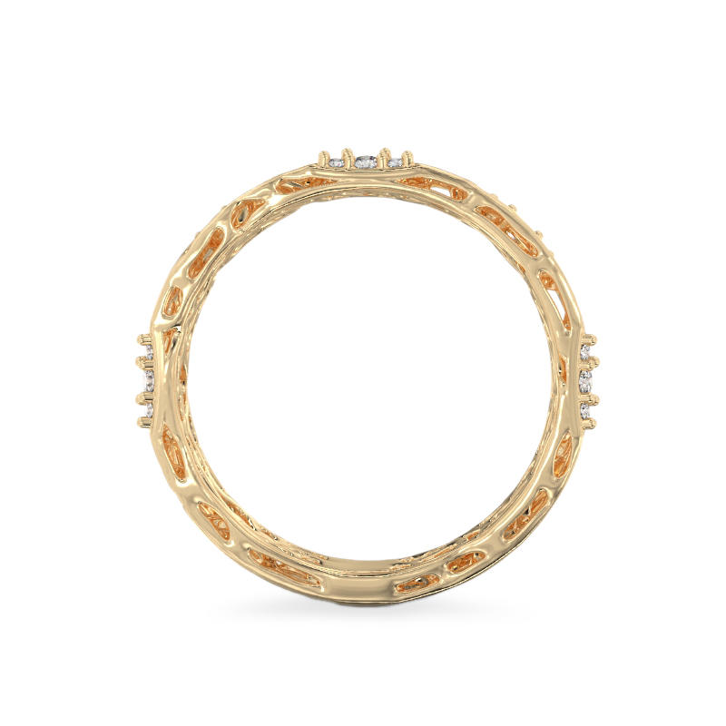Charming Coral Ring From Yellow Gold3