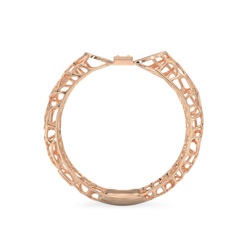 Coral Horns Ring From Rose Gold 3