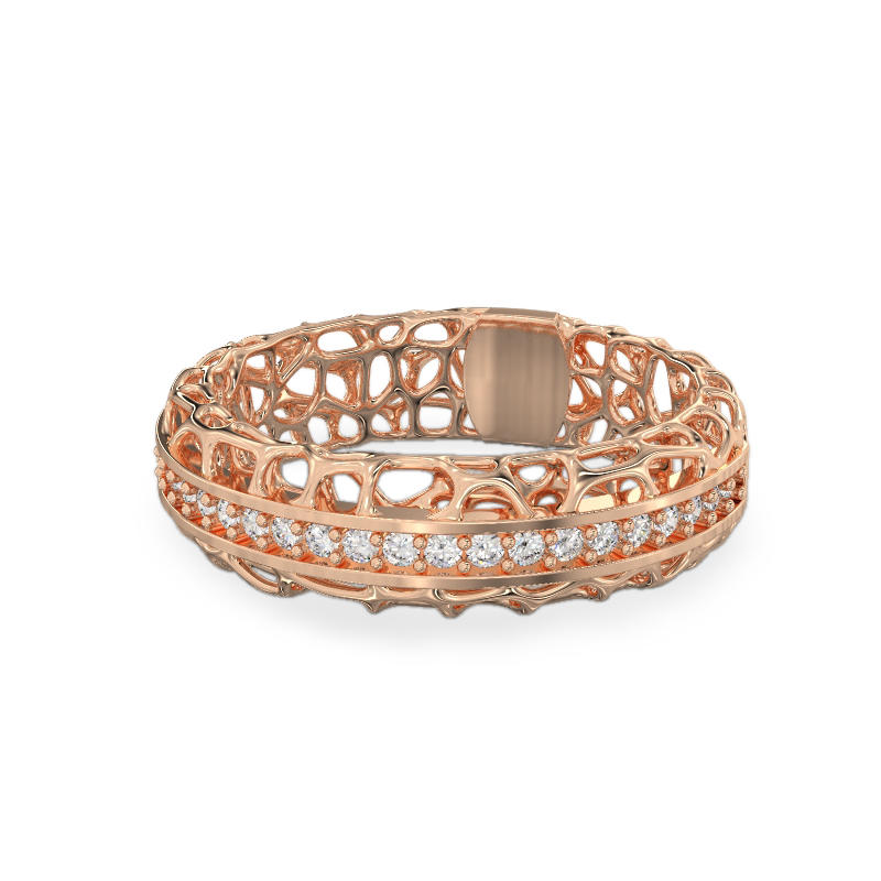 Coral Line Ring From Rose Gold2