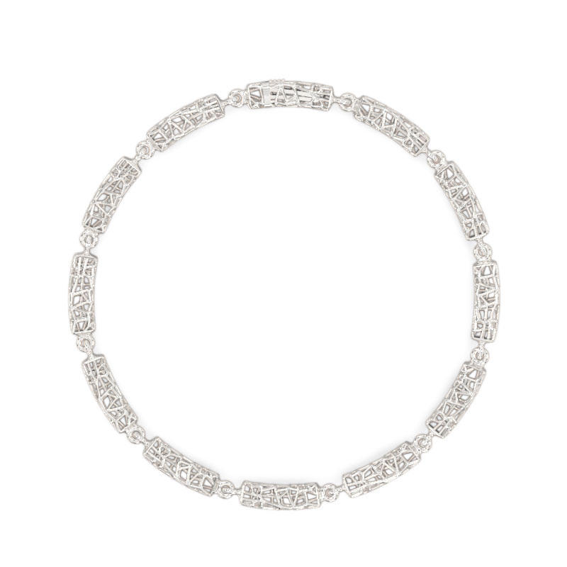 Exquisite Design Bracelet of White Gold1