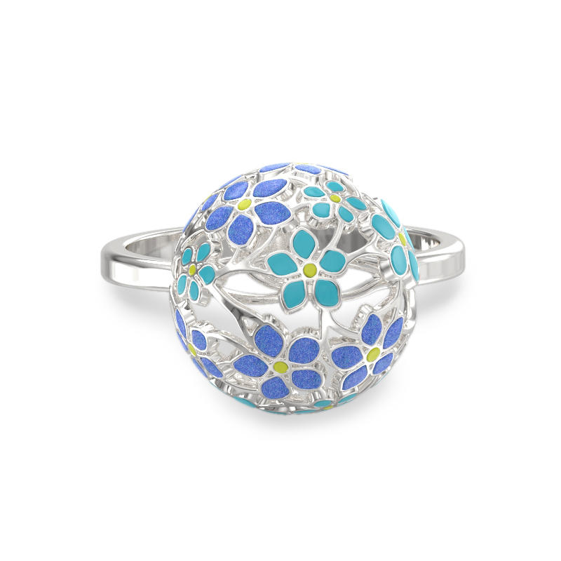 Forget me not Silver Ring 2