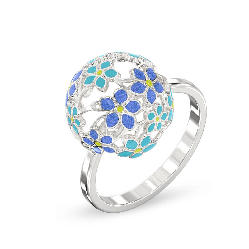 Forget me not Silver Ring