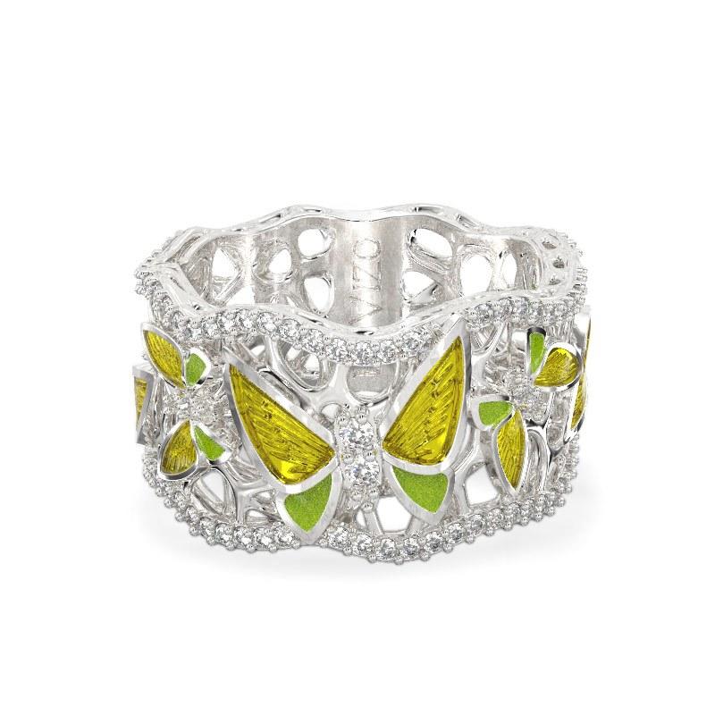Green Butterfly ring 2