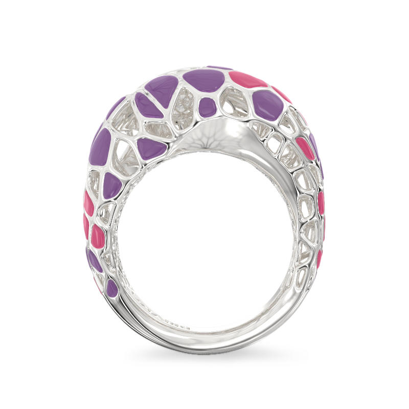 Purple Fantasy Silver Ring 3