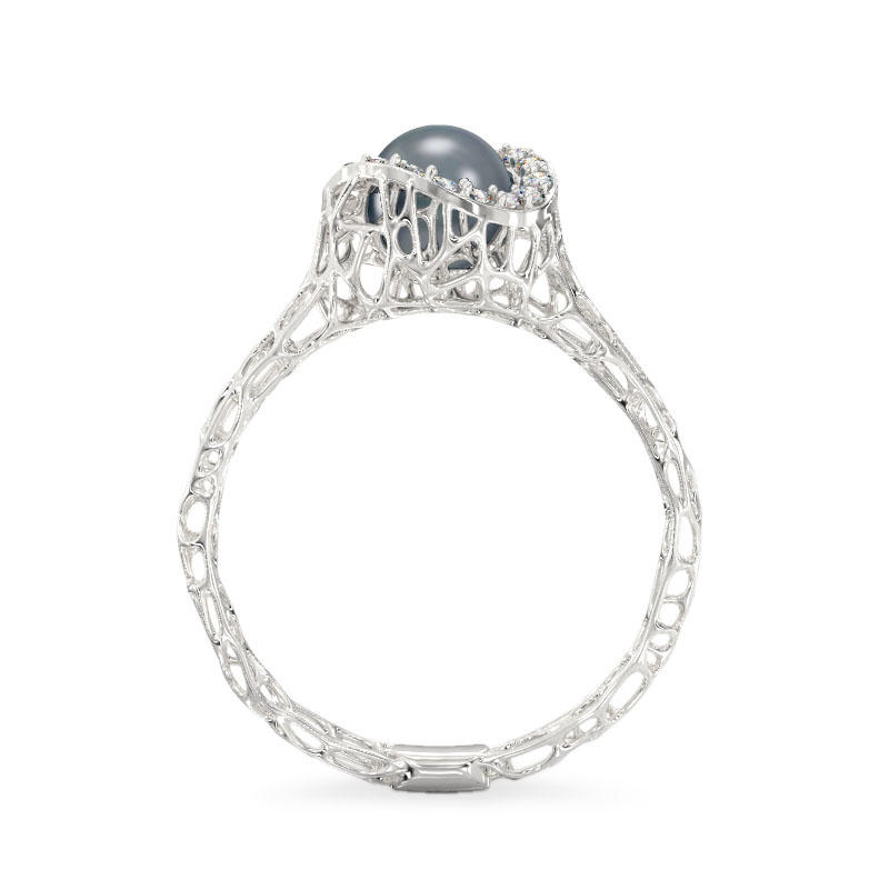 Rich Pearl White Gold Ring3