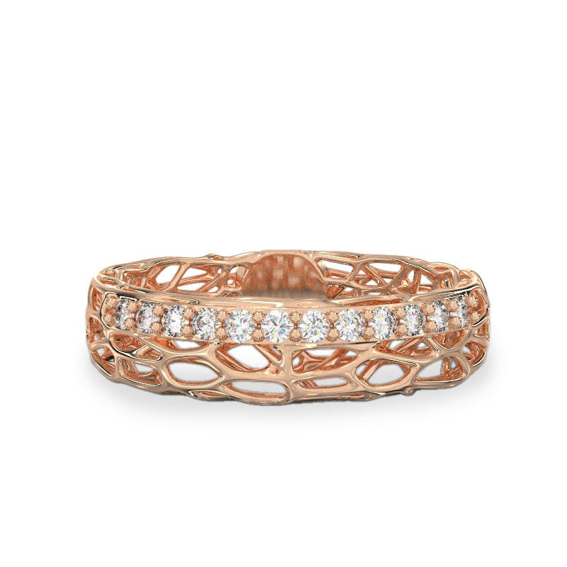 Rigorous Coral Ring From Rose Gold2