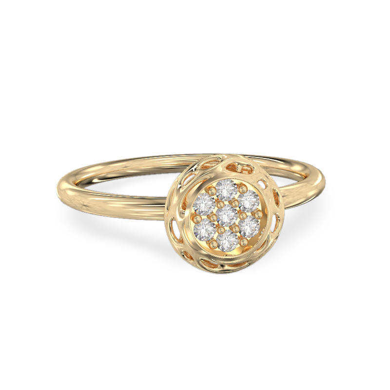 Round Form Yellow Gold Ring2