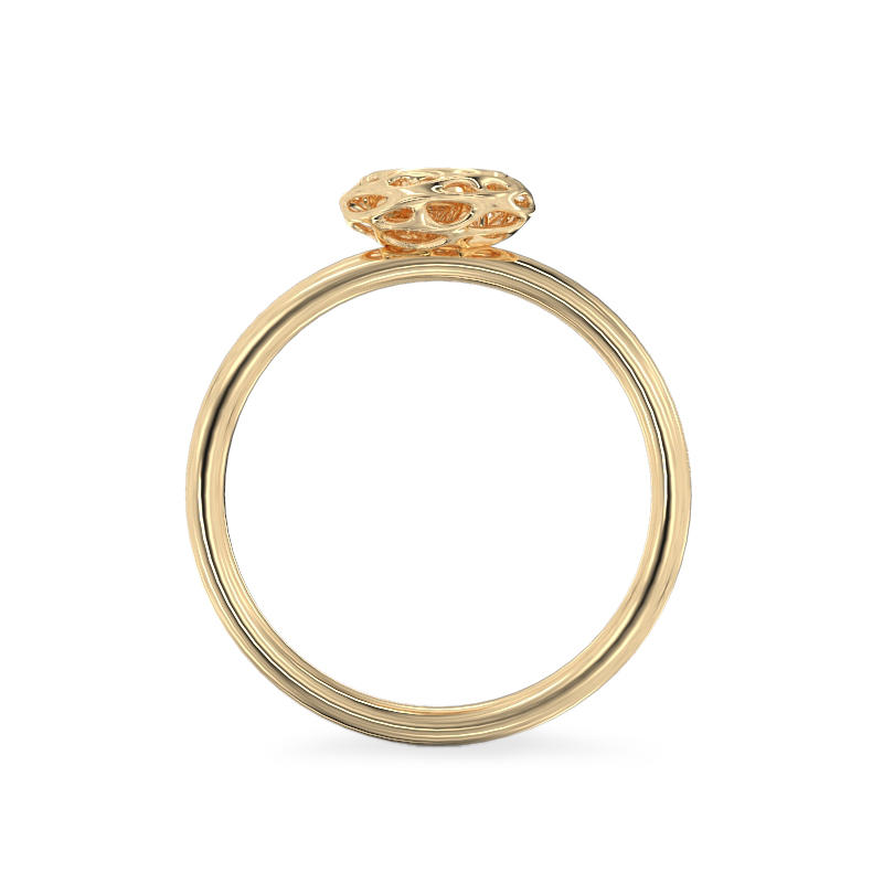 Round Form Yellow Gold Ring3