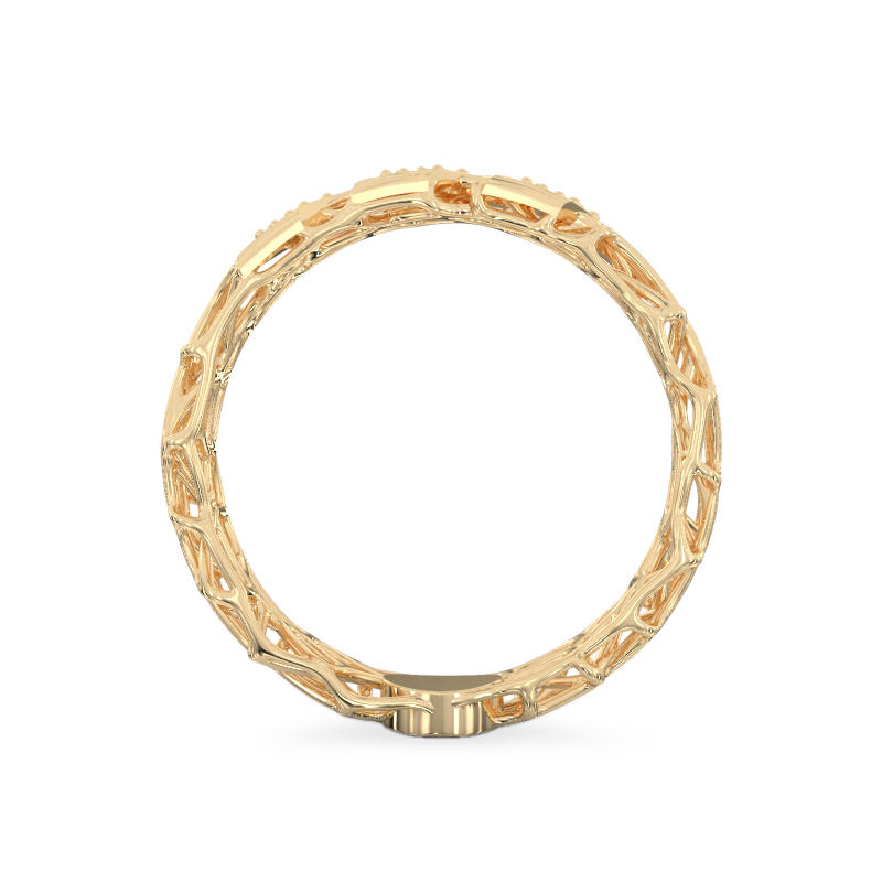 Yellow Gold Coral Ring With Diagonals3