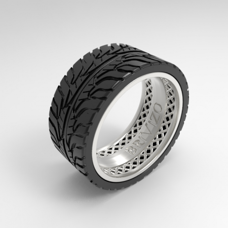 Car Wheel Silver Ring