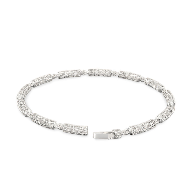 Exquisite Bracelet from White Gold